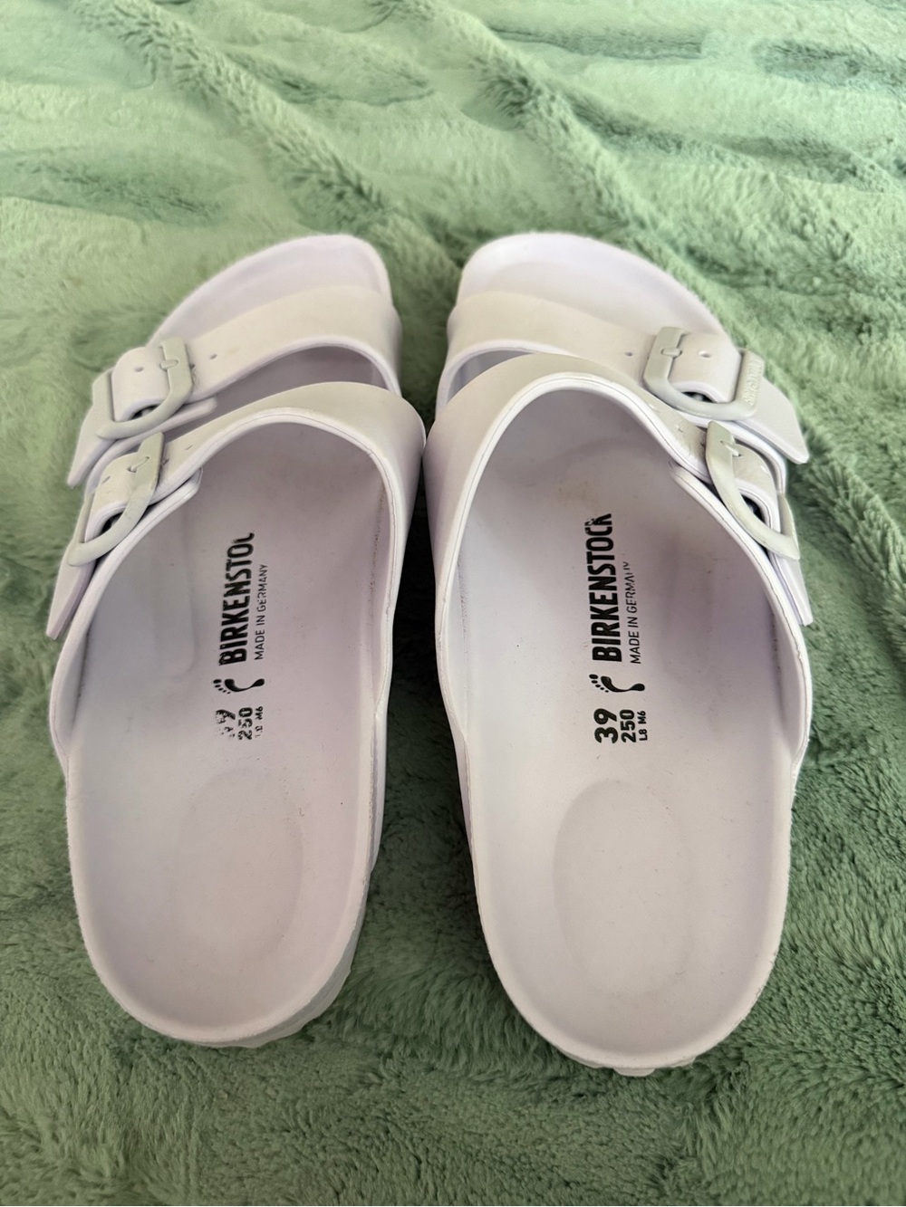 Birkenstock lavender Double-Strap EVA Slide Sandals